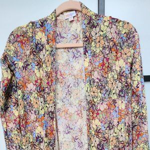 BNWT LuLaRoe Sarah Floral Open Duster/Cardigan XS